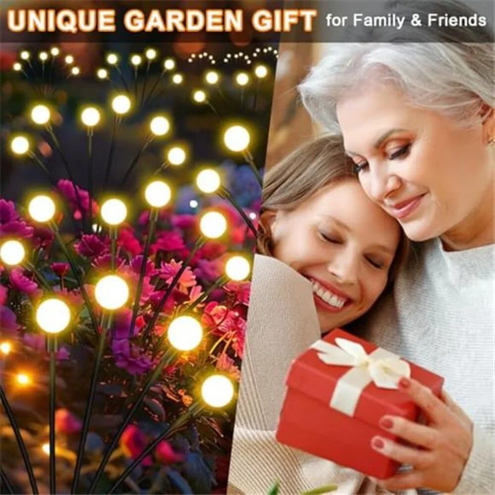 Solar Garden Lights Outdoor 4 Pack 32LED Waterproof Fairy Lights Yard Patio Deco
